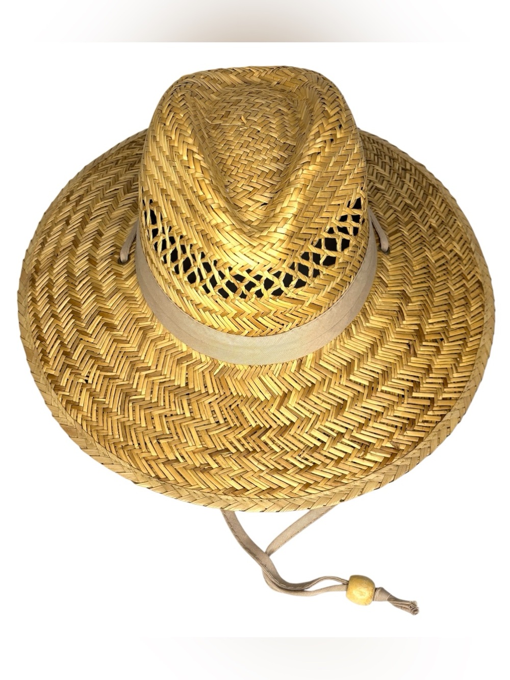 NEW Sun Garden Safari Straw Hat Authentic DPC Dorfman Pacific Co L/XL Chin Strap